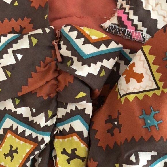 NWT Nicole Miller Tribal Boho Silk Halter Top - s - Picture 5 of 8